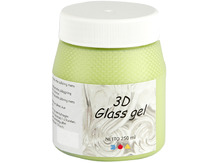 VERF - 3D - GLASS GEL - FLACON VAN 250 ML - PER KLEUR