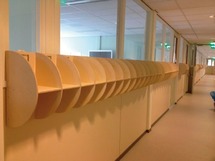 GARDEROBE - KAPSTOK - WAND - ROND - 10 HAKEN - MULTIPLEX