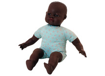 Poppen - babypop - Miniland - zacht - 40 cm - afrikaans - per stuk
