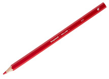 Potloden - kleurpotloden - Bruynzeel Mega - zeshoekig - dik - etui - vermiljoen - set van 10