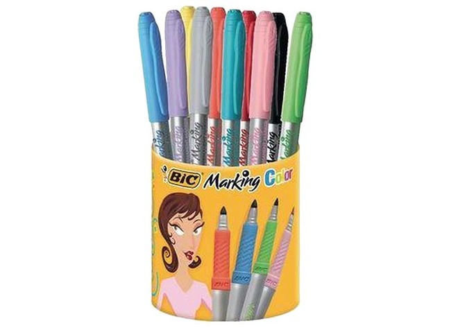 Stiften - kleurstiften - BIC - Marking Color - set van 10 assorti