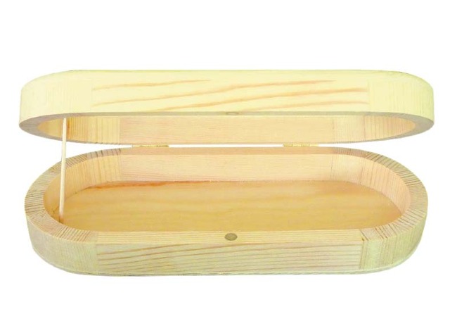 Hout - brillendoos - doosje - per stuk