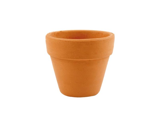 Bloempot - aardewerk - terracotta - 4,5 cm diameter - set van 10