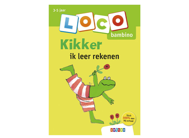 Boek - Loco Bambino Kikker ik leer rekenen - oefenboekje voor basisdoos - zelfcontrole - per stuk