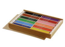 Kleurpotloden - Bruynzeel - dik - zeskantig - klaspak - set van 12 x 12 kleuren assorti