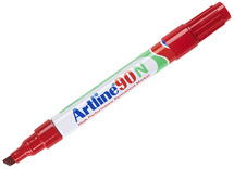 Stiften - alcoholstiften - Artline 90 - schuin - rood - per stuk