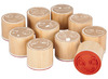 Stempels - maxi - emoties - hout - set van 10 assorti