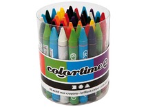 Waskrijt - Colortime - dik - pot - set van 48 assorti