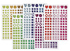 Stickers - 3d - blinkend - mozaïek - zelfklevend - decoratie - set van 1380 assorti