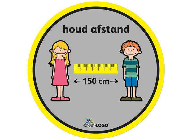Suus En Luuk - Afstand Houden Sticker - Set/4 - Nl!