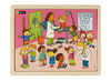 Themapuzzel - leefwereld - 9 stukjes per puzzel - hout - set van 4 assorti