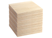 Plank - balsahout - 10 x 10 cm - String Art - set van 10