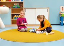 Tapijt - rond - 300 cm - met festonrand - per stuk