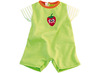 Poppen - kleding - Miniland - allerlei - badjas, pakje lange broek met muts, pakje korte broek - regenkledij - 40 cm - per set