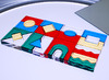Speelblokken - tickit Colour Crystal Block Set - kunststof - transparant - gekleurd - voor lichtbord - set van 25 assorti