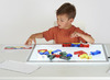 Speelblokken - tickit Colour Crystal Block Set - kunststof - transparant - gekleurd - voor lichtbord - set van 25 assorti