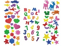 Stickers - foam - allerlei figuren - zelfklevend - set van 365 assorti