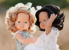 Poppen - babypop - Miniland - Europees meisje met vitiligo - huidvlekken - Special Needs - 38 cm - per stuk