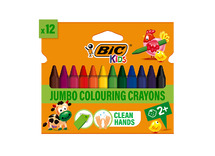 Waskrijt - BIC Kids Plastidecor Triangle - driehoekig - set van 12 assorti