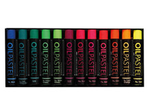 Waskrijt - oliepastels - fluokleuren - set van 12 assorti