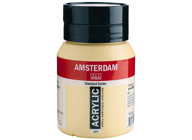 Verf - acrylverf - Amsterdam - 500 ml - napelsgeel donker - per stuk