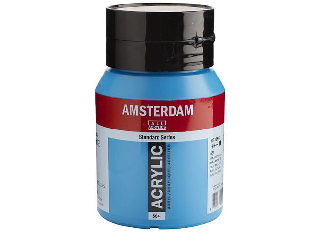 Verf - acrylverf - Amsterdam - 500 ml - briljantblauw - per stuk