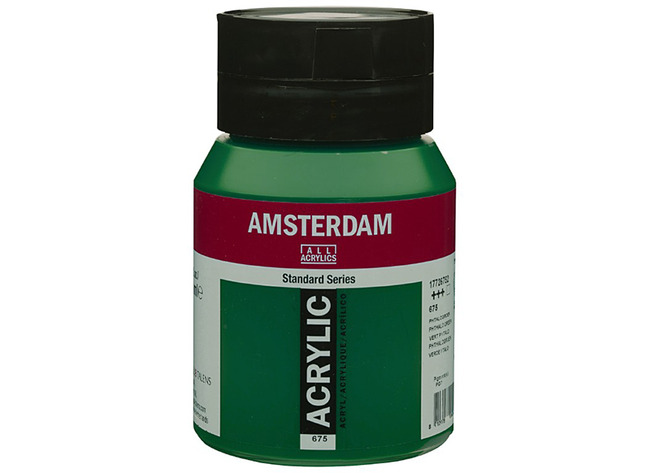 Verf - acrylverf - Amsterdam - 500 ml - phtalogroen - per stuk