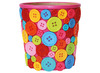 Knopen - plastic - felle kleuren - mix - 1 tot 2,2 cm - decoratie - set van 500 g assorti