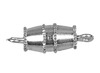 Sleutelhangers - armbanden - sluitingen - zilveren schroef - set van 10