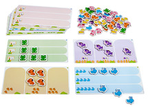 Telspel - tellen tot 5 - dieren - magnetisch - per spel