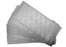 Stickers - wensstickers -gelukkig nieuwjaar - zilver - set van 10vel