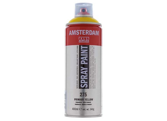 Verf - acrylverf - Amsterdam Spray Paint - 400 ml - primairgeel - per stuk