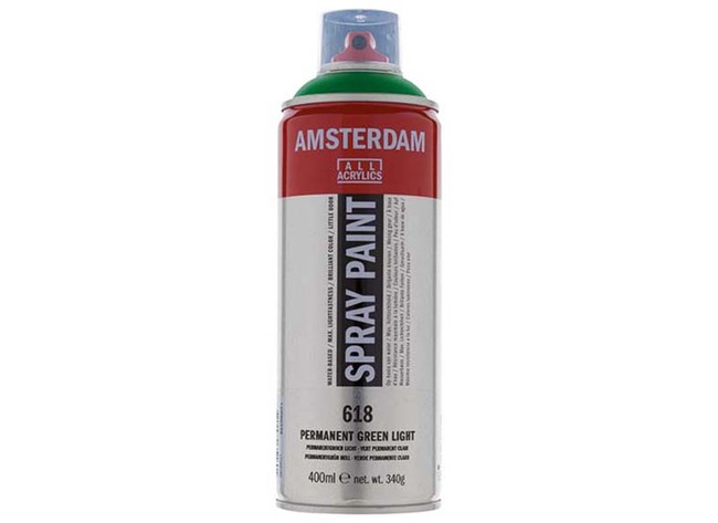 Verf - acrylverf - Amsterdam Spray Paint - 400 ml - permanentgroen licht - per stuk