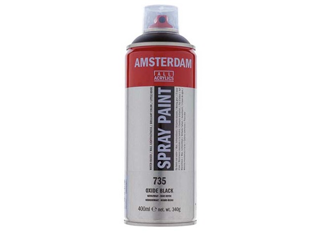 Verf - acrylverf - Amsterdam Spray Paint - 400 ml - oxydzwart - per stuk