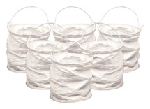 Lantaarn - klein - papier - blanco - set van 6