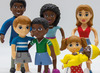 Speelgoedpoppen - spelfiguren - Lakeshore Learning Pose & Play Dolls - Afrikaanse familie - per set