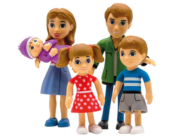 Speelgoedpoppen - spelfiguren - Lakeshore Learning Pose & Play Dolls - Europese familie - per set