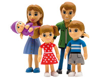 Speelgoedpoppen - spelfiguren - Europese familie - per set