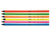 Potloden - kleurpotloden - Milan Fluo - driehoekig - dun - etui - set van 6
