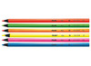 Potloden - kleurpotloden - Milan Fluo - driehoekig - dun - etui - set van 6