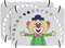 Fijne motoriek - Handige Handen - motoriekborden - junior - expert - clown - set van 2