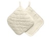 Pannenlap - keuken - textiel - blanco - vierkant - per stuk