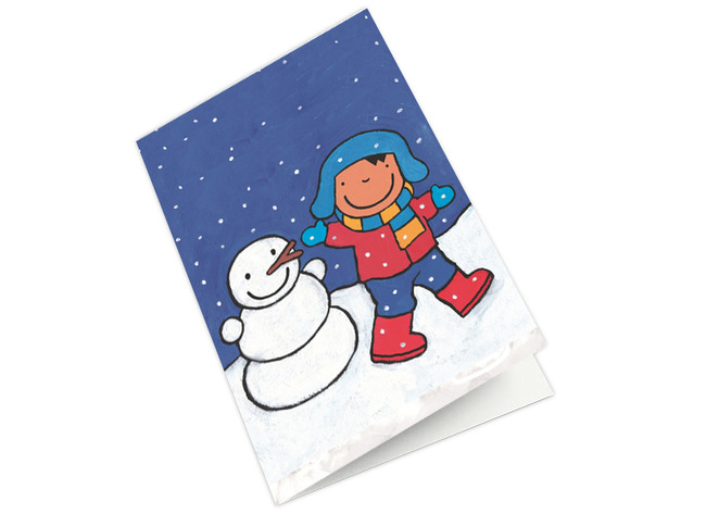 Nieuwjaarsbrief - 16 x 23 cm - anna in de winter - per stuk