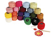 Garen - katoengaren - mercerised - gekleurd - borduren - set van 24 assorti