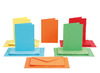 Briefomslagen - kaarten met envelop - 11,5 x 16,5 cm - set van 50 assorti