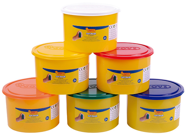 Boetseerklei - Jovi Blandiver - 460 g - basiskleuren - set van 6 assorti