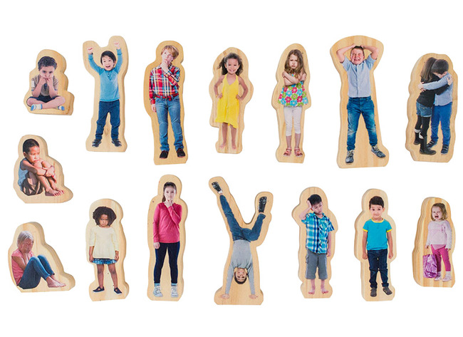 Figuren - emoties - Hoe voel ik me vandaag - set van 15