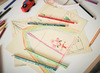 Potloden - kleurpotloden - Stabilo Trio Thick - driehoekig - dik - etui - hemelsblauw - set van 12