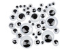 Wiebelogen - zelfklevend - rond - diameter 0,8 cm en 1 cm en 1,5 cm - decoratie - set van 152 assorti