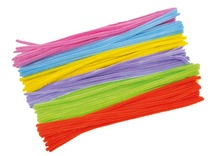 Chenilledraad - pastelkleuren - 30 cm lang - assortiment van 120